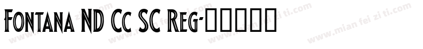 Fontana ND Cc SC Reg字体转换